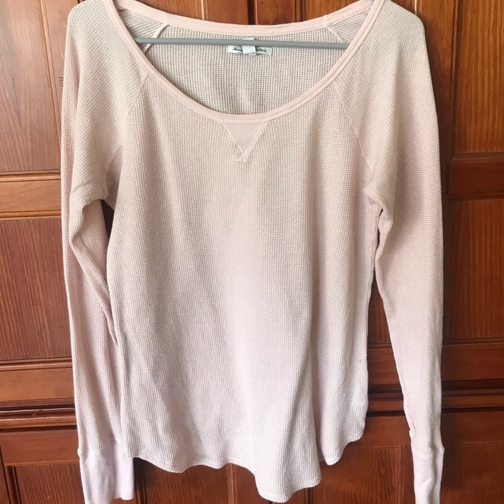 american eagle waffle long sleeve